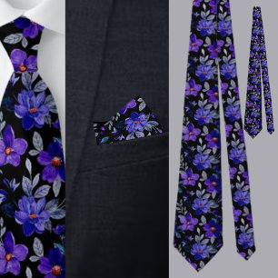 Colourful Floral Pattern Tie