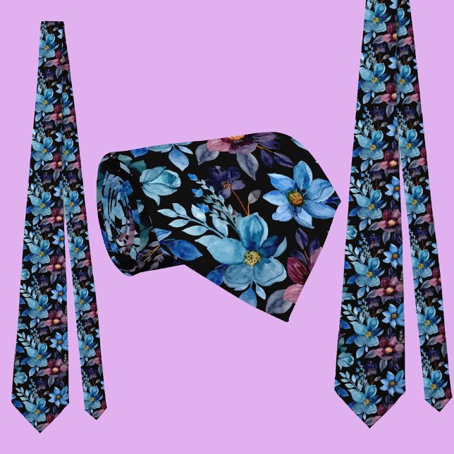 Colourful Floral Pattern                          Tie (Creator Uploaded)