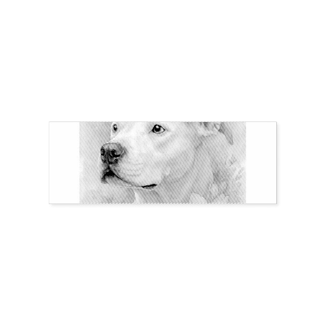 Colourful Floral Pit Bull Self-inking Stamp (Design)