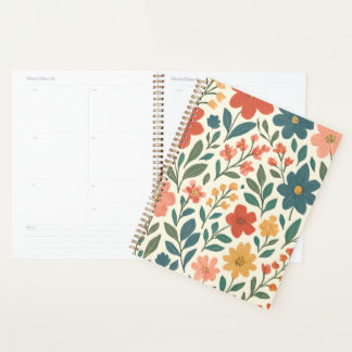 Colourful Floral Planner Notebook – Botanical