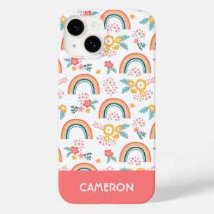 Colourful Floral Rainbow Pattern Case-Mate iPhone 14 Case