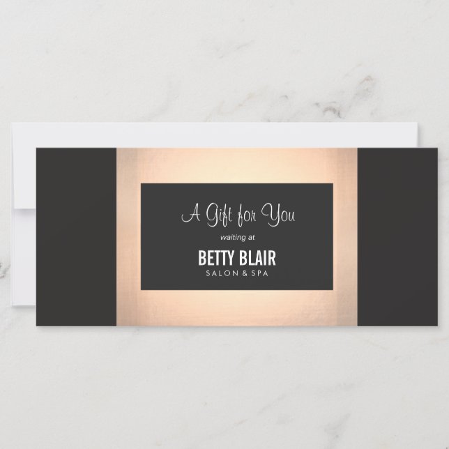 Colourful Floral Salon & Spa Gift Certificate (Front)