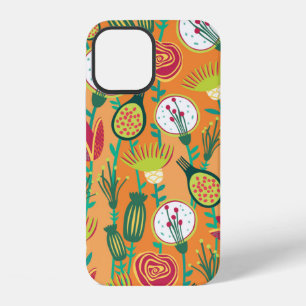 Colourful floral seamless pattern iPhone 12 case