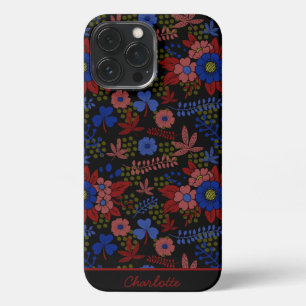 Colourful floral seamless pattern personalised nam iPhone 13 pro max case