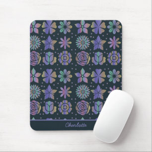 Colourful floral seamless pattern personalised nam mouse pad