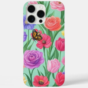 Colourful Floral/Spring Rose iPhone 16 Pro Max Case