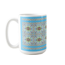 Colourful Floral Tile Pattern Mug