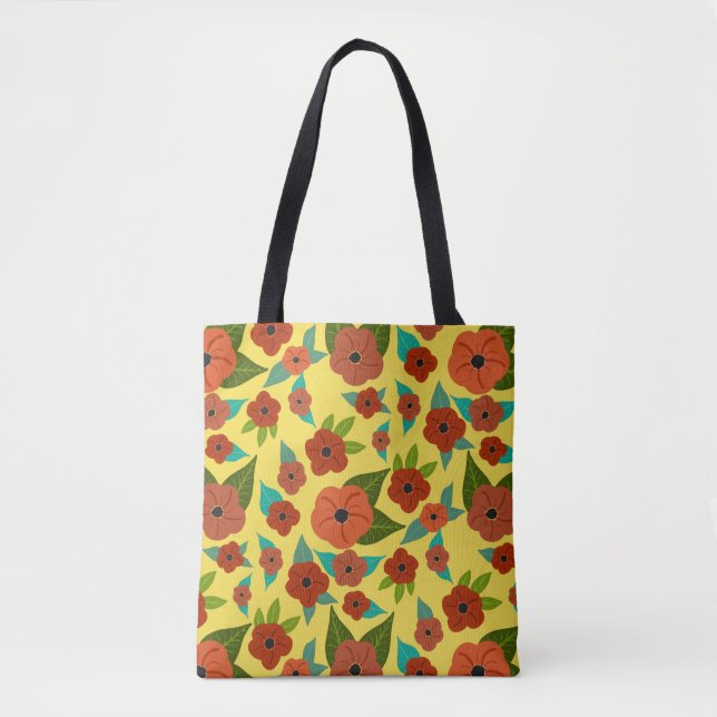 Colourful Floral Tote (Front)
