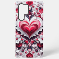 Colourful, floral valentine's day heart