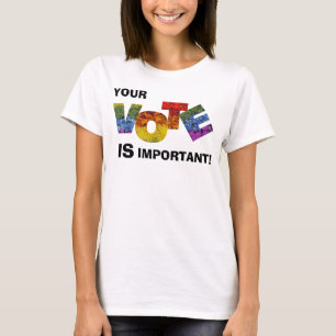 Colourful Floral VOTE T-Shirt