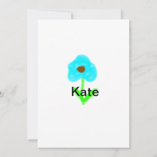 Colourful floral watercolor add name text announcement