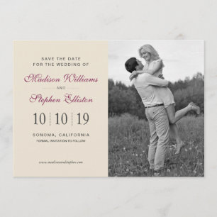 Colourful Floral Watercolor Bouquet - Save the Dat Date