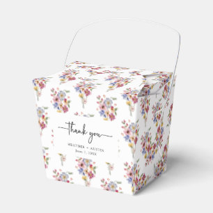 Colourful Floral Wedding Favour Box