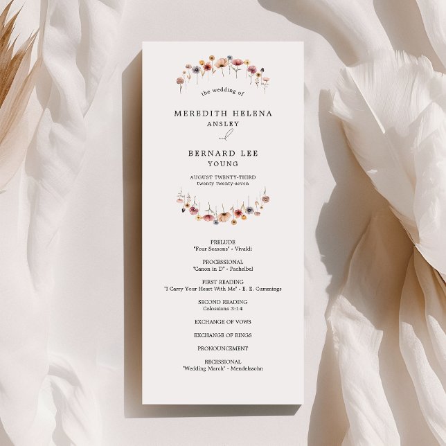 Colourful Floral Wedding Flat Program (Creator Uploaded)