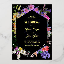 colourful floral with geometric shape border
