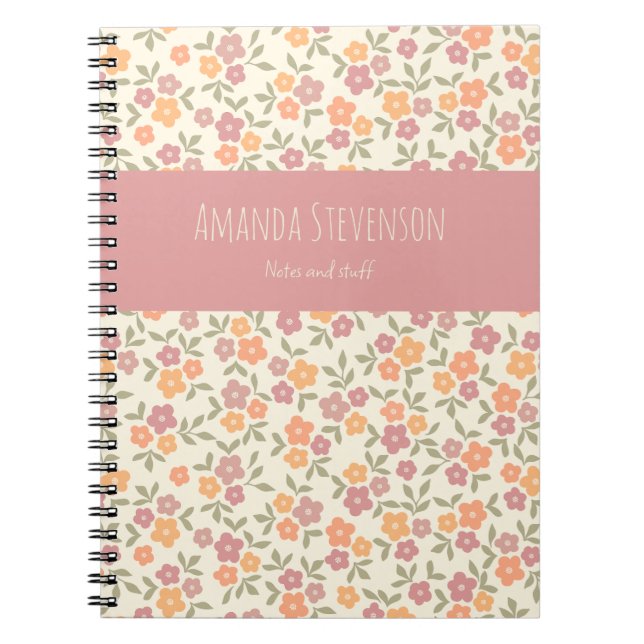 Colourful Florals notebook (Front)