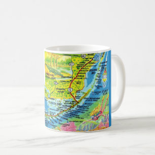 Colourful Florida Keys Map Mug