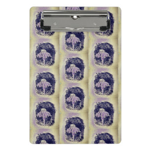 Colourful flower and veggies art mini clipboard
