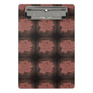 Colourful flower and veggies art mini clipboard