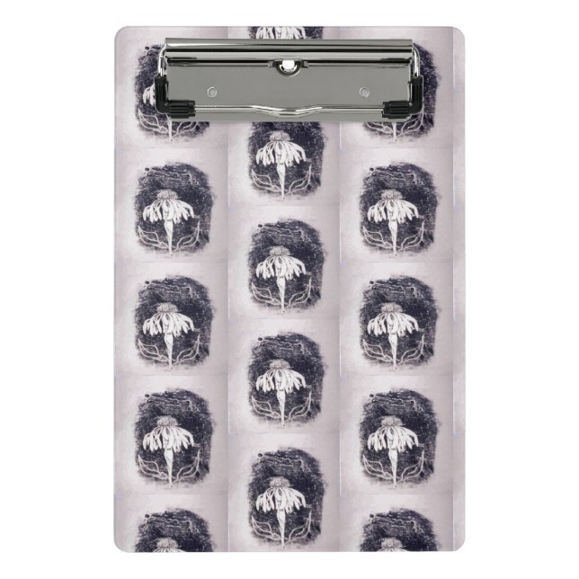 Colourful flower and veggies art  mini clipboard (Front)