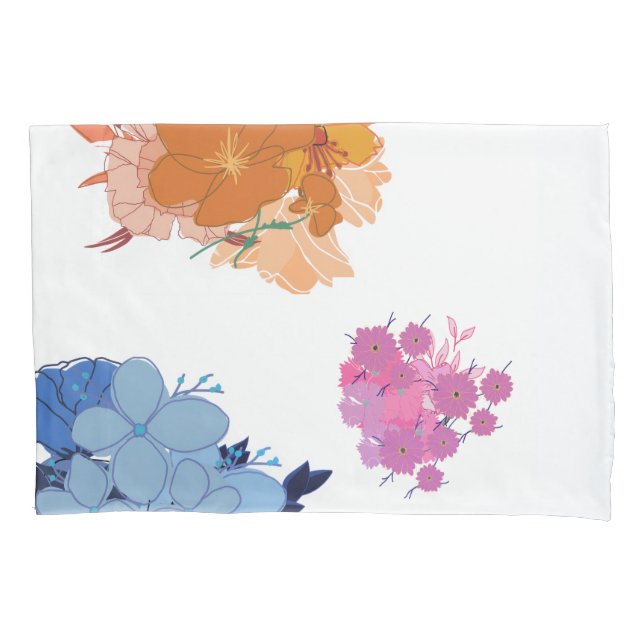 Colourful Flower Blanket Pillowcase (Front)