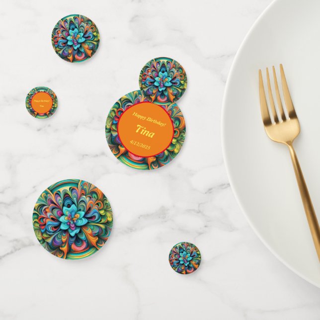 Colourful Flower Boho Confetti (Group)