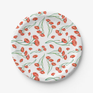 Colourful flower bouquet Paper Plate