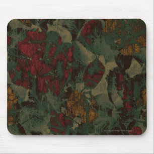Colourful flower camouflage pattern mouse pad