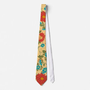 Colourful Flower Design 2 Tie