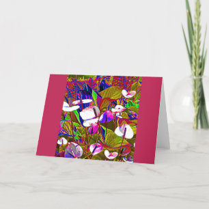 Colourful Flower Garden Card