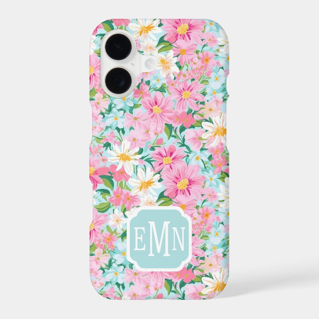 Colourful Flower Garden Monogrammed (Back)