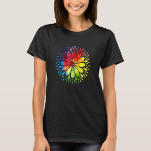 Colourful Flower Mandala T-Shirt