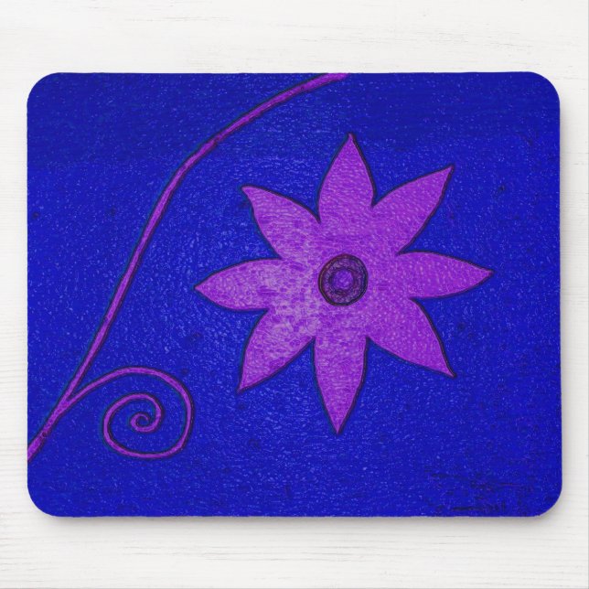colourful flower mouse pad (Front)