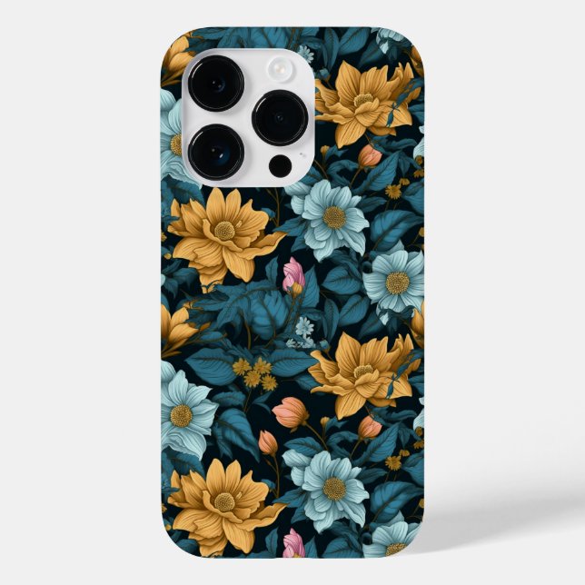Colourful Flower Pattern Case-Mate iPhone Case (Back)