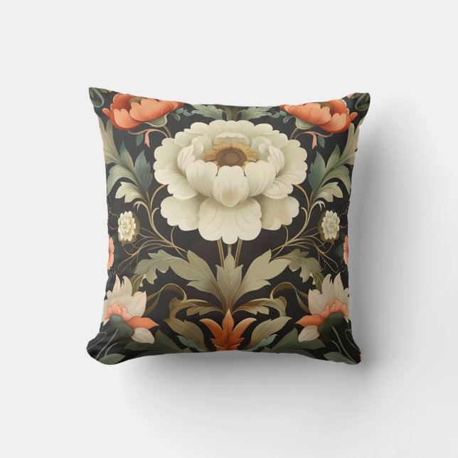 Colourful Flower Pattern Cushion (Front)