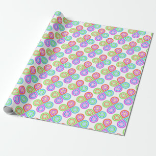 Colourful Flower Pattern Modern Wrapping Paper
