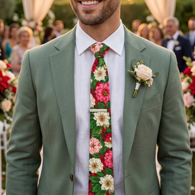 Colourful Flower Patterns Tie (Creator Uploaded)