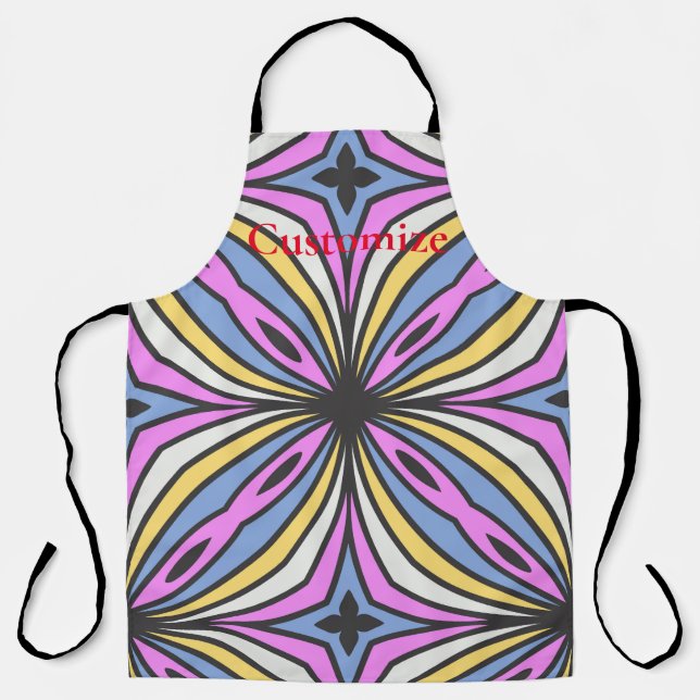Colourful Flower Petals  Thunder_Cove Apron (Front)
