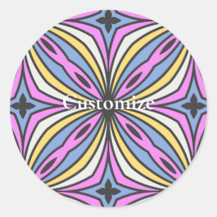 Colourful Flower Petals  Thunder_Cove Classic Round Sticker