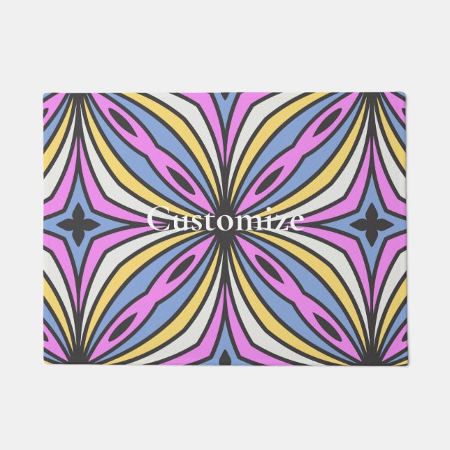 Colourful Flower Petals  Thunder_Cove Doormat (Front)