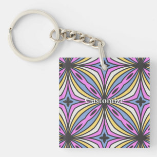 Colourful Flower Petals Thunder_Cove Key Ring