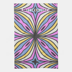Colourful Flower Petals Thunder_Cove Tea Towel