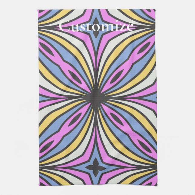 Colourful Flower Petals  Thunder_Cove Tea Towel (Vertical)