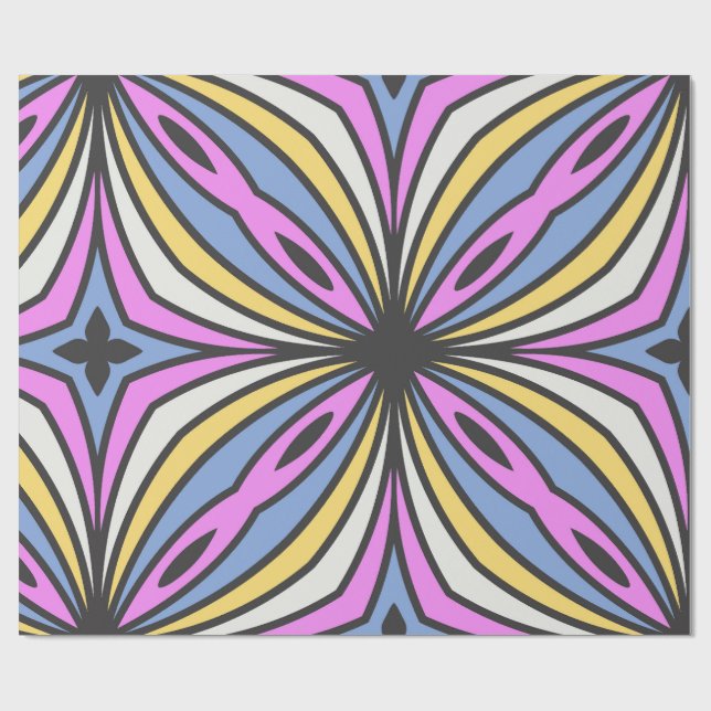 Colourful Flower Petals  Thunder_Cove Wrapping Paper (Flat)