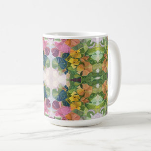 Colourful Flower Petals Watercolor Pattern Paintin Coffee Mug