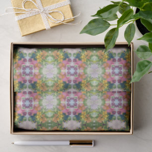 Colourful Flower Petals Watercolor Pattern Paintin Tissue Paper