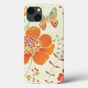 Colourful Flowers and Butterflies iPhone 13 Case