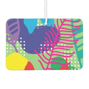 Colourful flowers background car air freshener