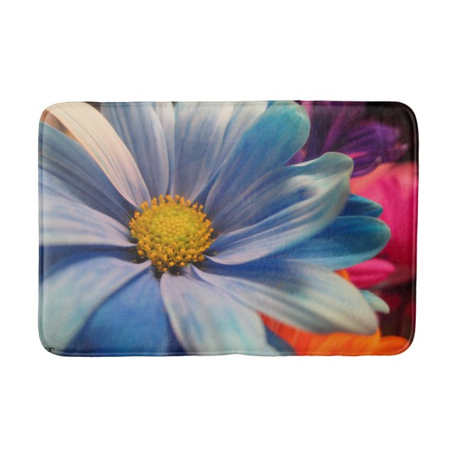 Colourful Flowers Bath Mat (Front)