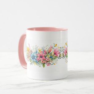 Colourful Flowers Botanical Garden Floral Blossom Mug